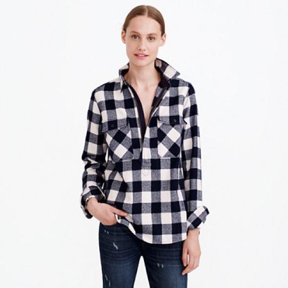 J Crew Buffalo Check Shirtjacket | Poshmark